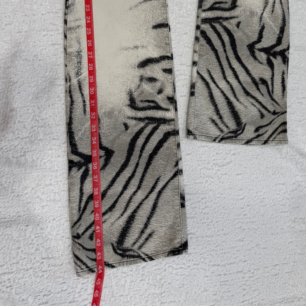 SUPER RARE HTF Vintage 2002 Just Cavalli Ombre Zebra Print Flared Jeans 29 NWOT - Picture 15 of 16